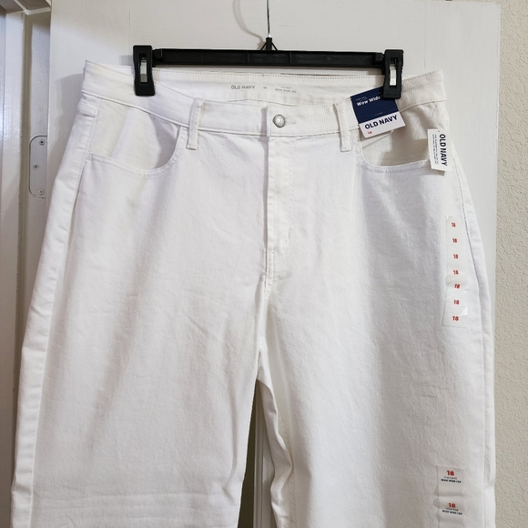 NWT Old Navy High Rise Wow Wide Leg White Jeans Size 18 Women’s Denim - Picture 5 of 16